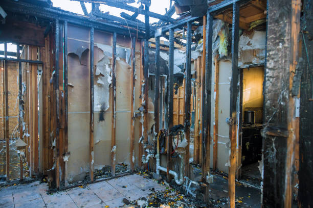Professional Fire Damage Repair technician working in Kingsville, MD